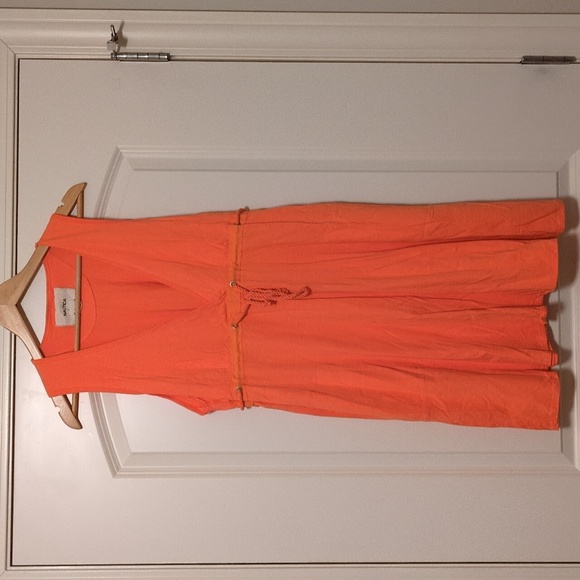 Nautica. Vibrant Orange Beach Dress - Picture 1 of 5